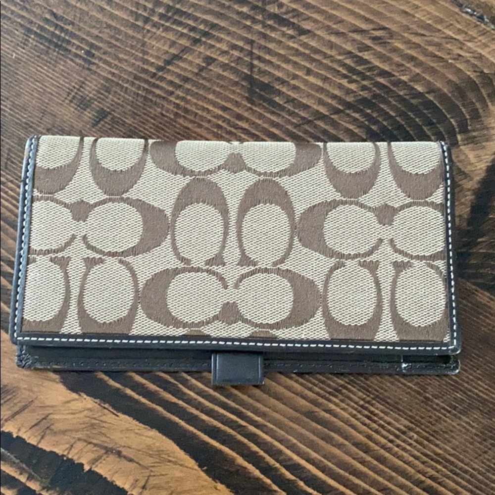 Authentic coach checkbook